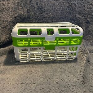 😉Bundle Days😉 Munchkin Baby Deluxe Dishwasher Basket Green White 2 Shelves
